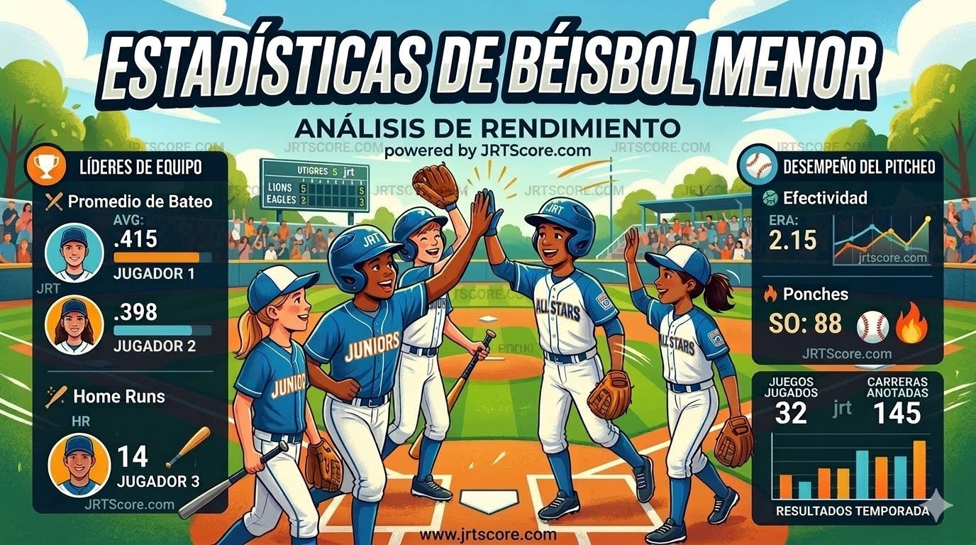 Estadísticas Liga Beisbol Menor de Carrizal Juvenil-AAA.